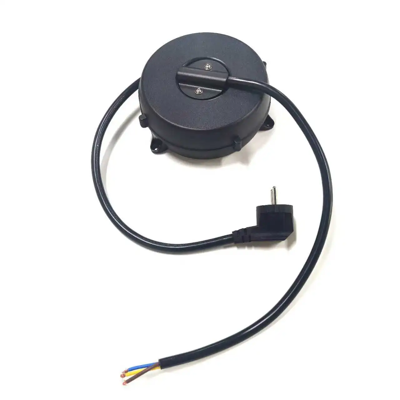 2025 3-Pin بكرة كابل قابلة للسحب أوتوماتيكية الاتحاد الأوروبي/المملكة المتحدة/الولايات المتحدة الأمريكية التوصيل تخزين الأسلاك المدمجة للمنزل والأجهزة الصغيرة منظم سلك الطاقة #3