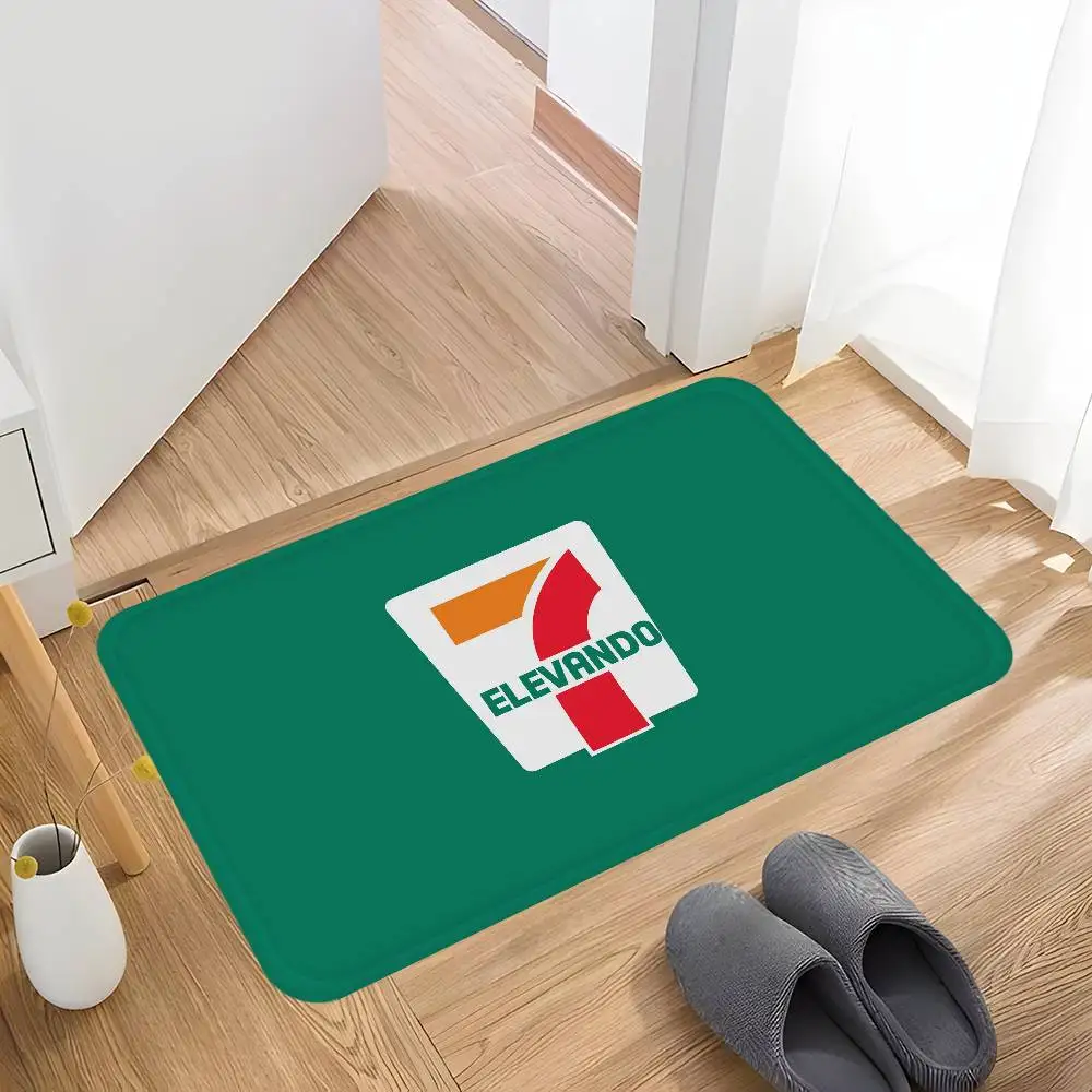 Logo 7 E-Eleven Fashion Floor Mat INS Style Soft Bedroom Floor House Laundry Room Mat Anti-skid Household Carpets