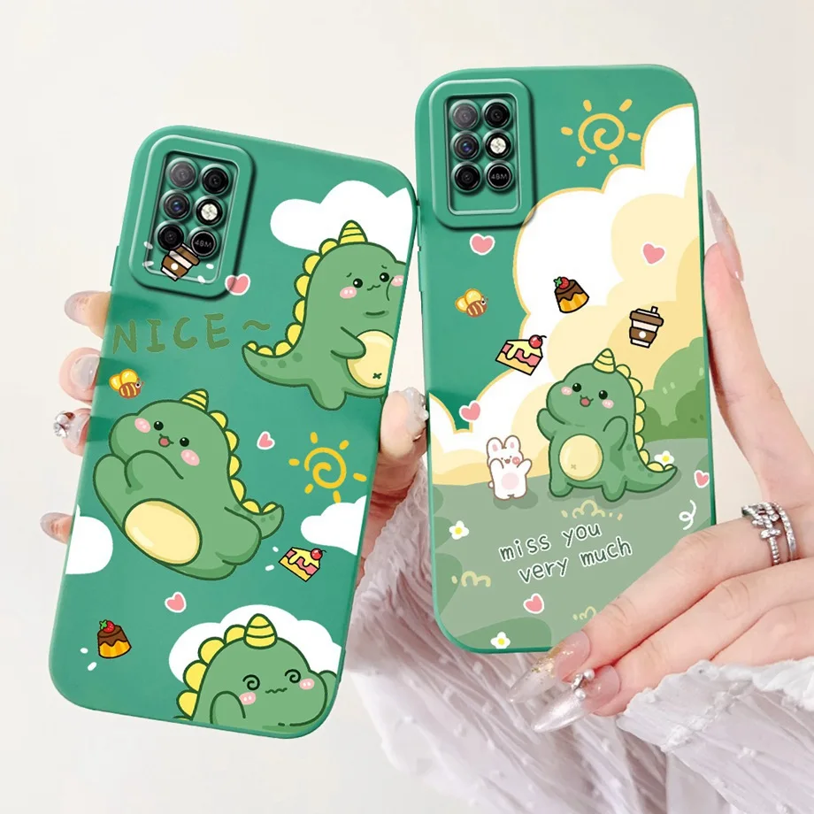 For Infinix Note 8i Note8 8 i Case Soft Silicone Back Cases Panda Marble Draagon Cat Astronaut Phone Cover For X892 X683 Capas