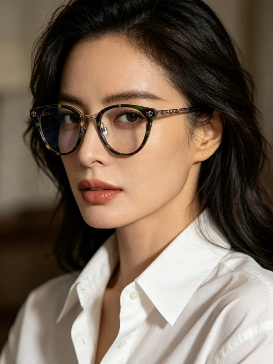 Gafas de lujo para hombre y mujer 2026: Montura de acetato de diseño de marca de alta gama con patrón de tallado retro exquisito, novedad de moda mundial.