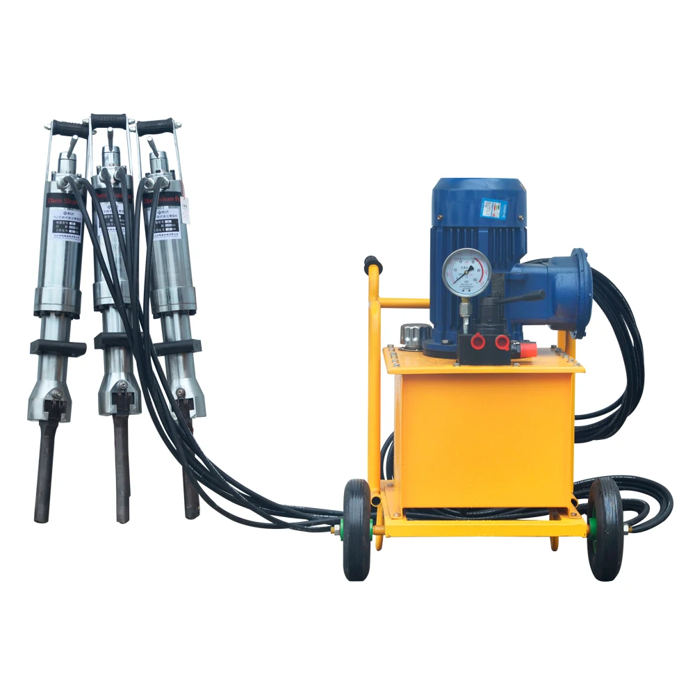 Hydraulic Rock Splitter with Motor High Productivity 220V 4kW for Rock Mining