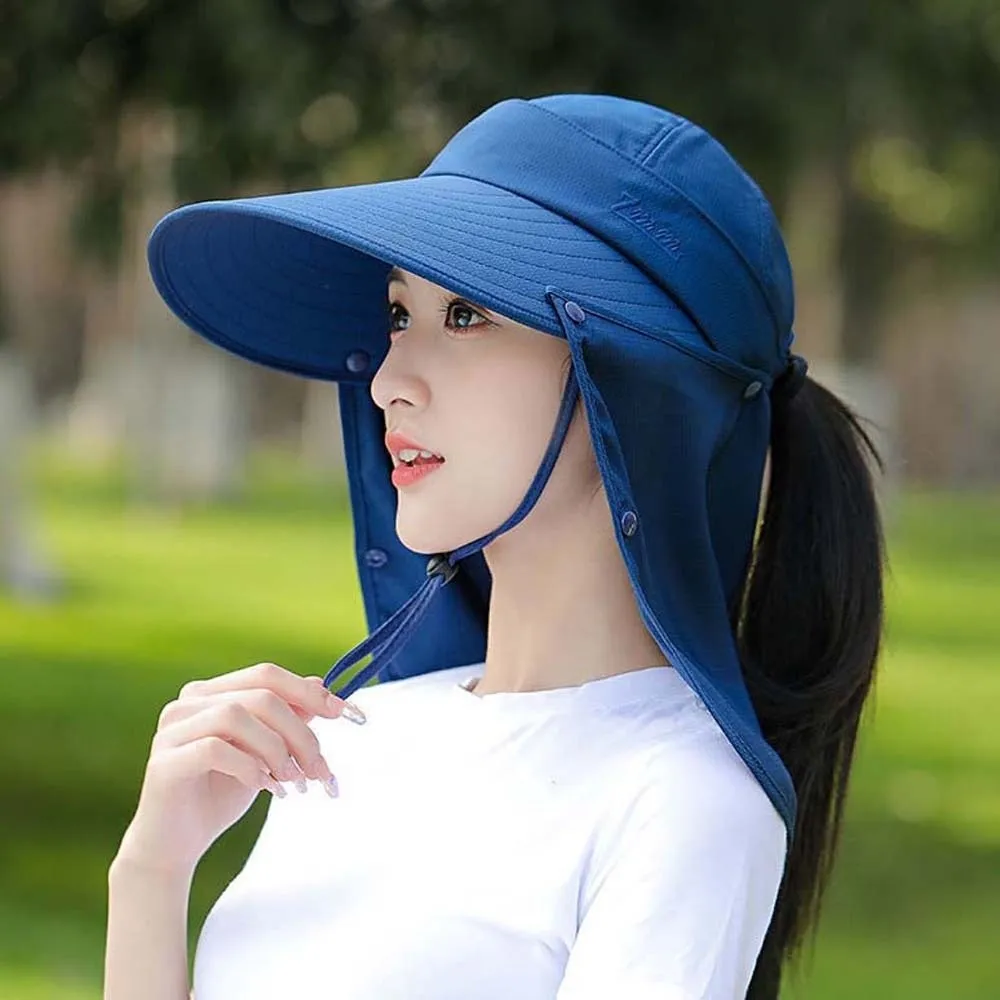

Fisherman Hat Anti-UV Shawl Mask Hat Wide-Brimmed Face Covering Picking Tea Hat Thin Lightweight Sunshade Shawl Cap Jogging