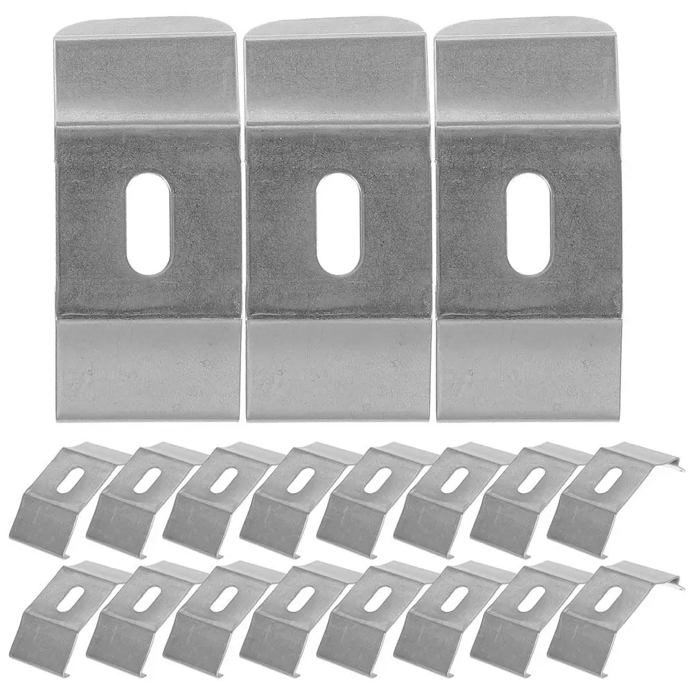 20Pcs Iron Vertical Blind Brackets Clips Mounting Clamps for Blinds Vertical Blind Hardware Replacement Accessories