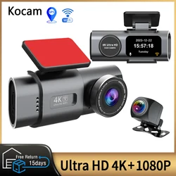 Dash Cam Ultra HD 4K Camera for Car Dashcam GPS Wifi 24h Parking Monitor Night Vision Dvr Front and Rear WDR Video Registrator