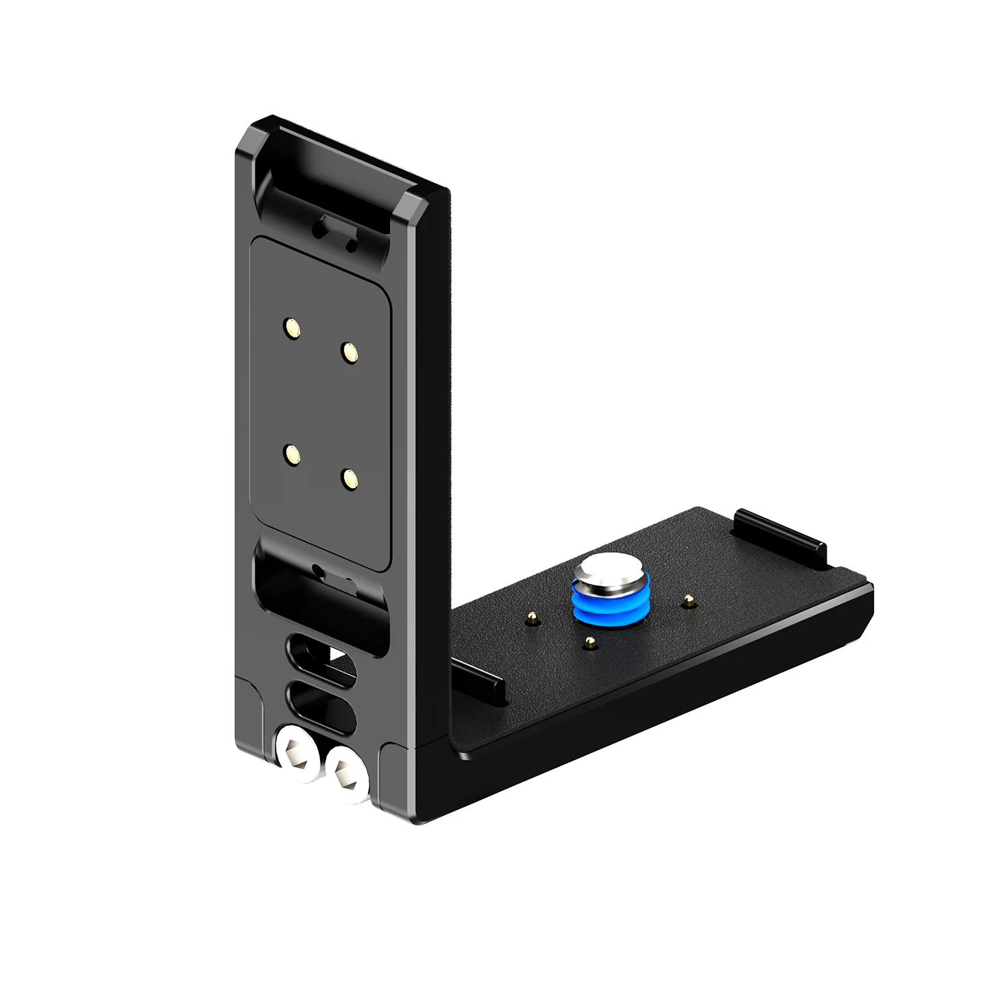 Aluminum Alloy Quick-Switch L Bracket with Magnetic Charging USB-C Dock for DJI Osmo 360 Panoramic Camera L-shaped Mount Plate