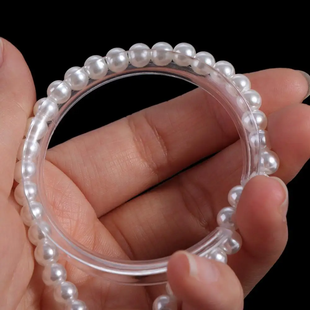 

10 Pcs Acrylic Bracelet Display Stand Round Transparent Bracelet Rack Stand Display Clear Bracelet Stand Holder Display Women