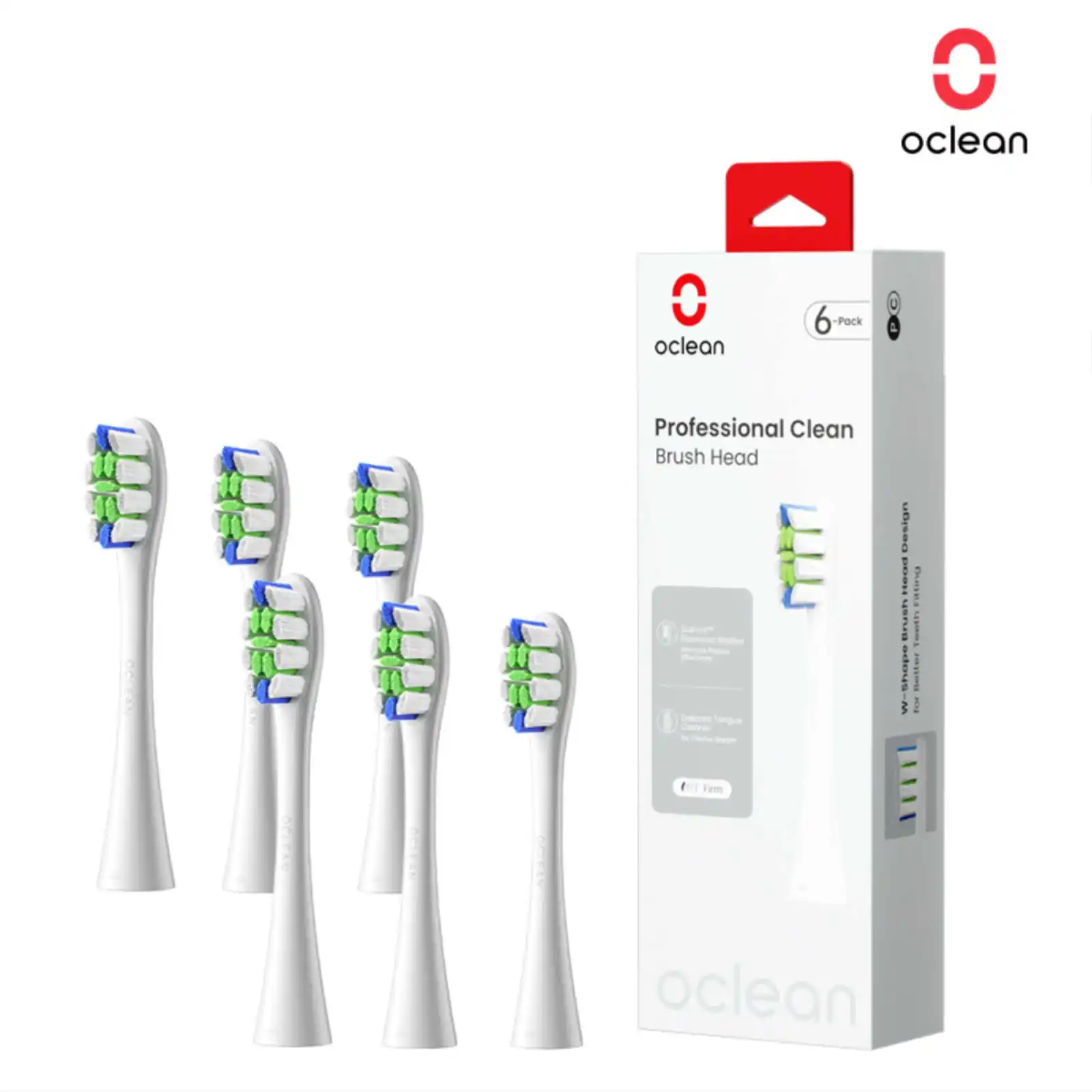 رؤوس فرشاة بديلة أصلية لفوهات فرشاة الأسنان الكهربائية Oclean Flow/X PRO Elite/X PRO /F1/Z1/One/ Air2