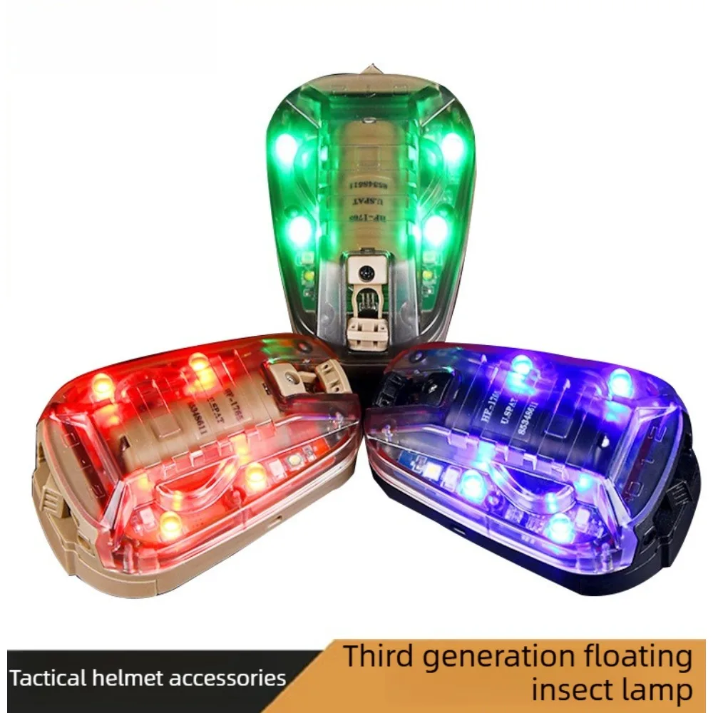 Tactical Helmet Accessories New Ladybug Light Outdoor Sports IR Teammate Identification Signal Light Waterproof Lifesaving Light
