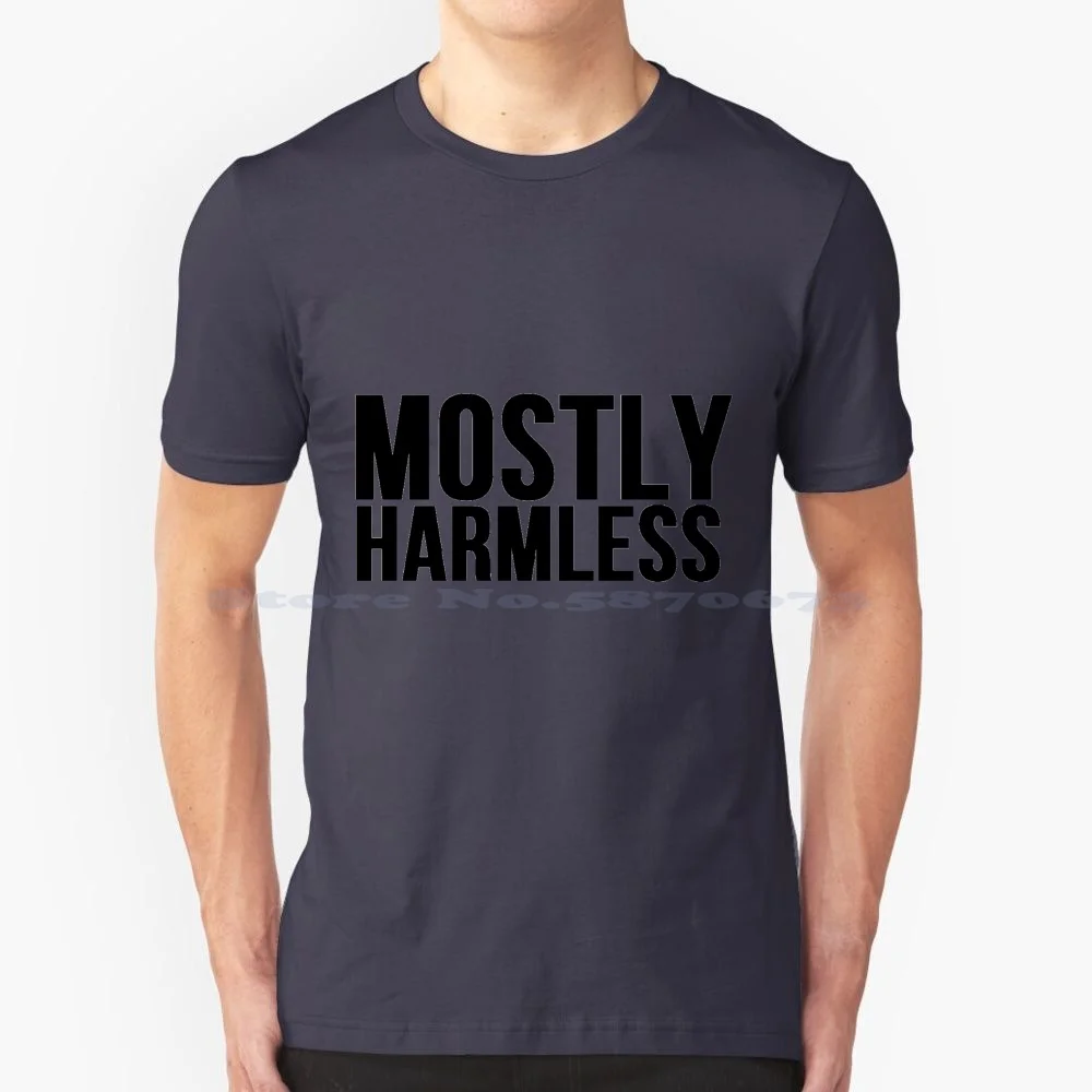 Mostly Harmless T Shirt 100% Cotton Tee Mostly Harmless Diva