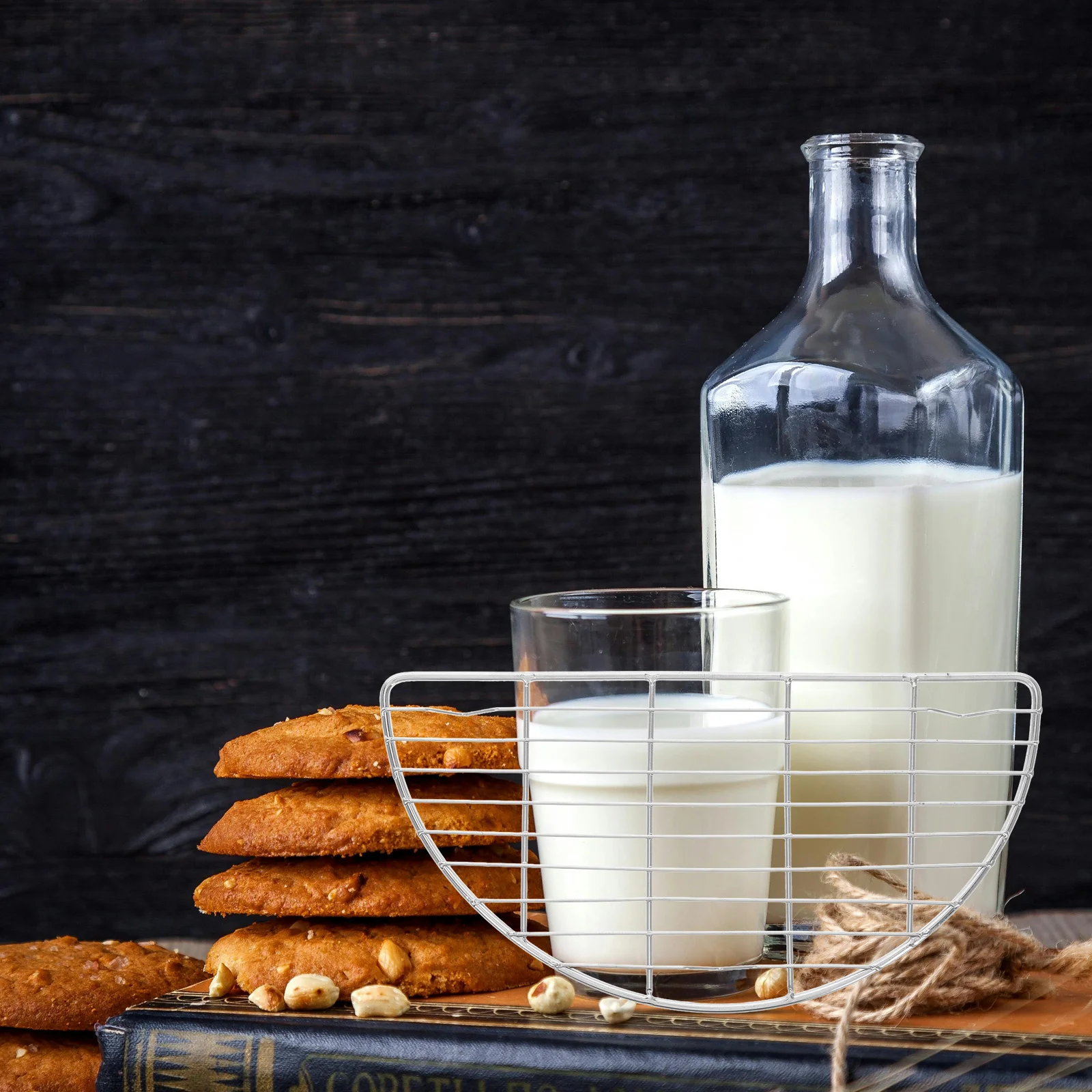 

2pcs Stainless Steel Cooling Racks For Baking Half Round Wire Rack Multifunctional Oven Grill Steamer Roasting Bread Cake Cookie