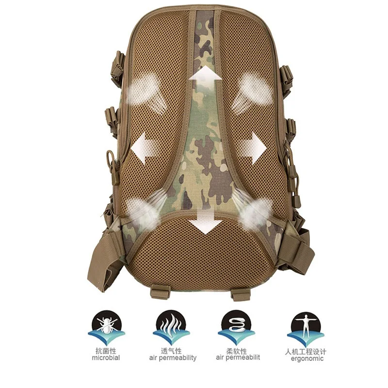 YAKEDA Hunting Backpack Multi-functional MOLLE Second Generation Dragon Egg Bag Waterproof Wear-resistant Shoulder Sports Bag