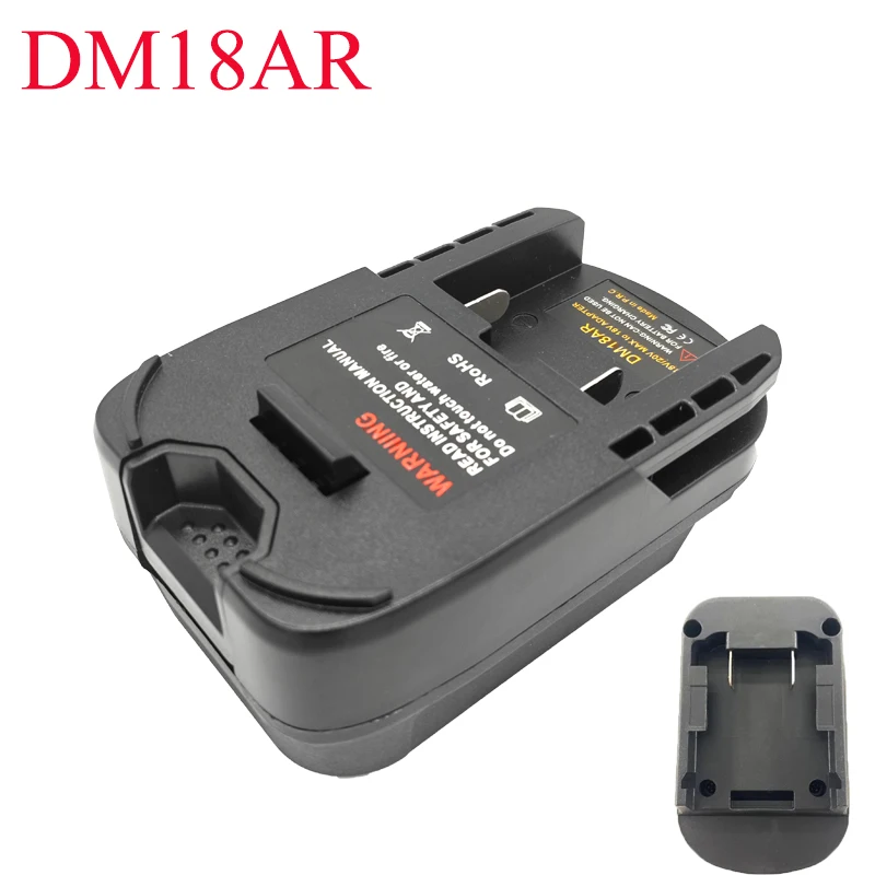 

For Dewalt/Milwaukee 18V 20V Li-ion Batteries DM18AR Battery Adapter Compatible with For Ridgid for AEG 18V Li-ion Battery Tools