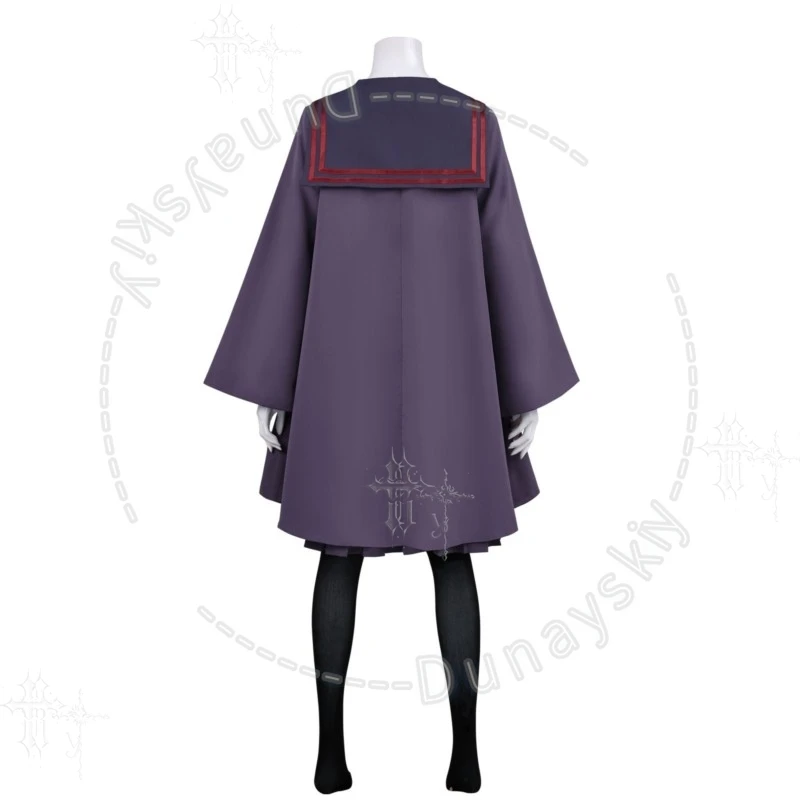 Sailor Uniform With Cloak Kuroe Akaishi Cosplay Full Anime Kaiju Grl Caramelise Outfit For Comic Con Halloween Theme Party Dark view 5
