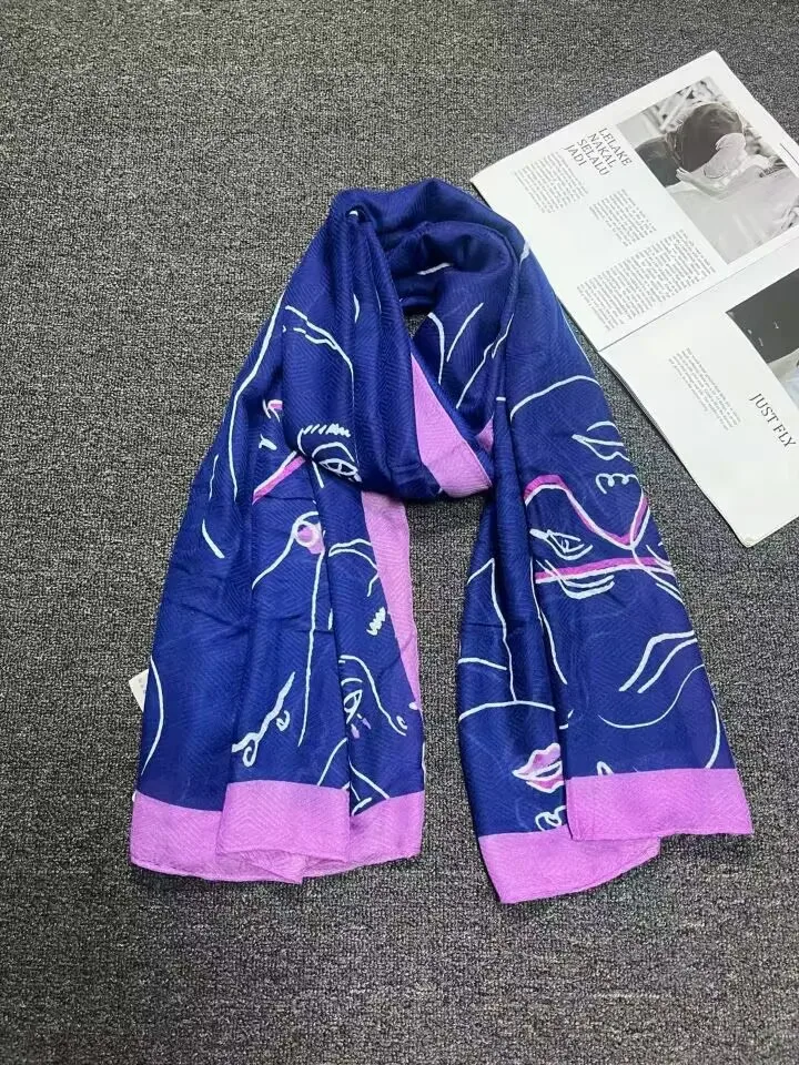 التجارة الخارجية الأصلية واحدة الإسبانية الربيع والخريف الاتجاه الجديد أزياء جميع وشاح شال طويل