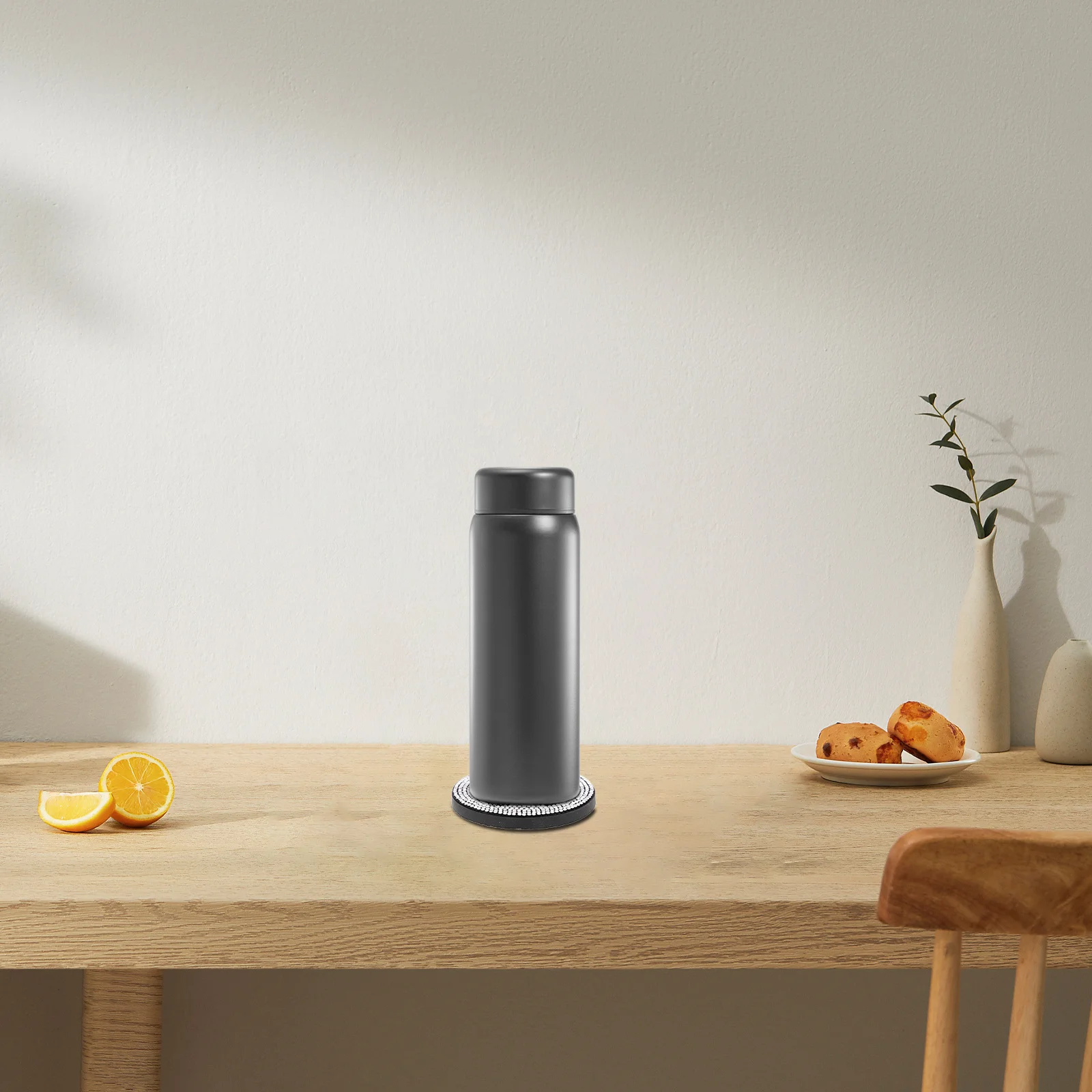 

Car Cup Coaster Drinks Coaster Exquisite Pattern Design Small Round Cup Mat for Car Home Restaurant Party Decor