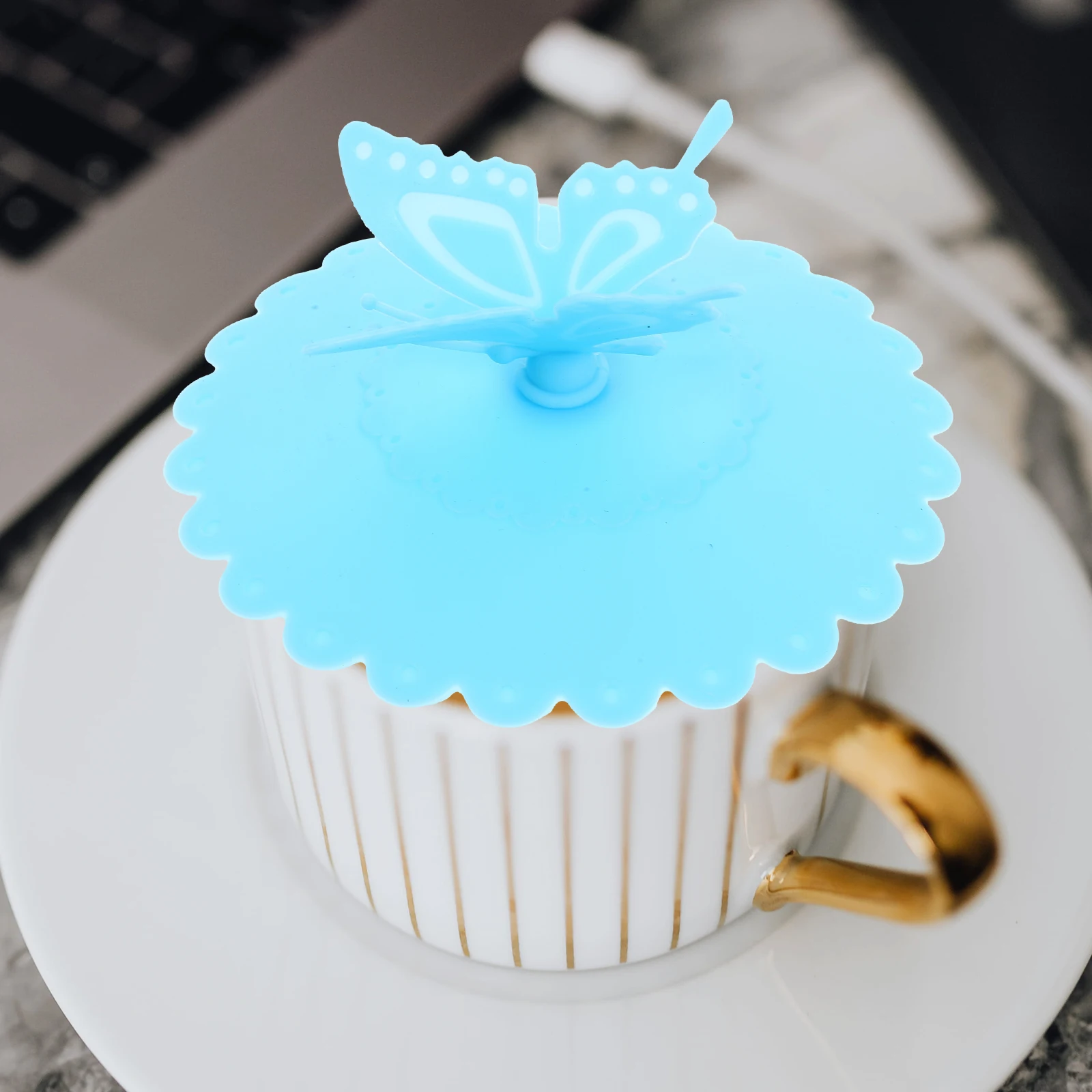 

3Pcs Silicone Cup Covers Heat Cold Resistant Dustproof Lids for Mugs Ceramic Cups Teacups Kitchen Supplies