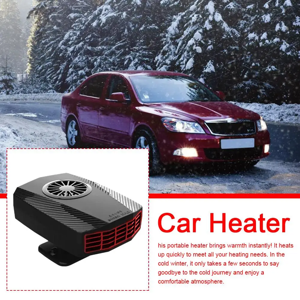 Car Heater Defroster Fans 12V 150W Car Heater Fan Fast Heating Auto Windshield Defroster Defogger Car Anti-Fog Heater Dryer