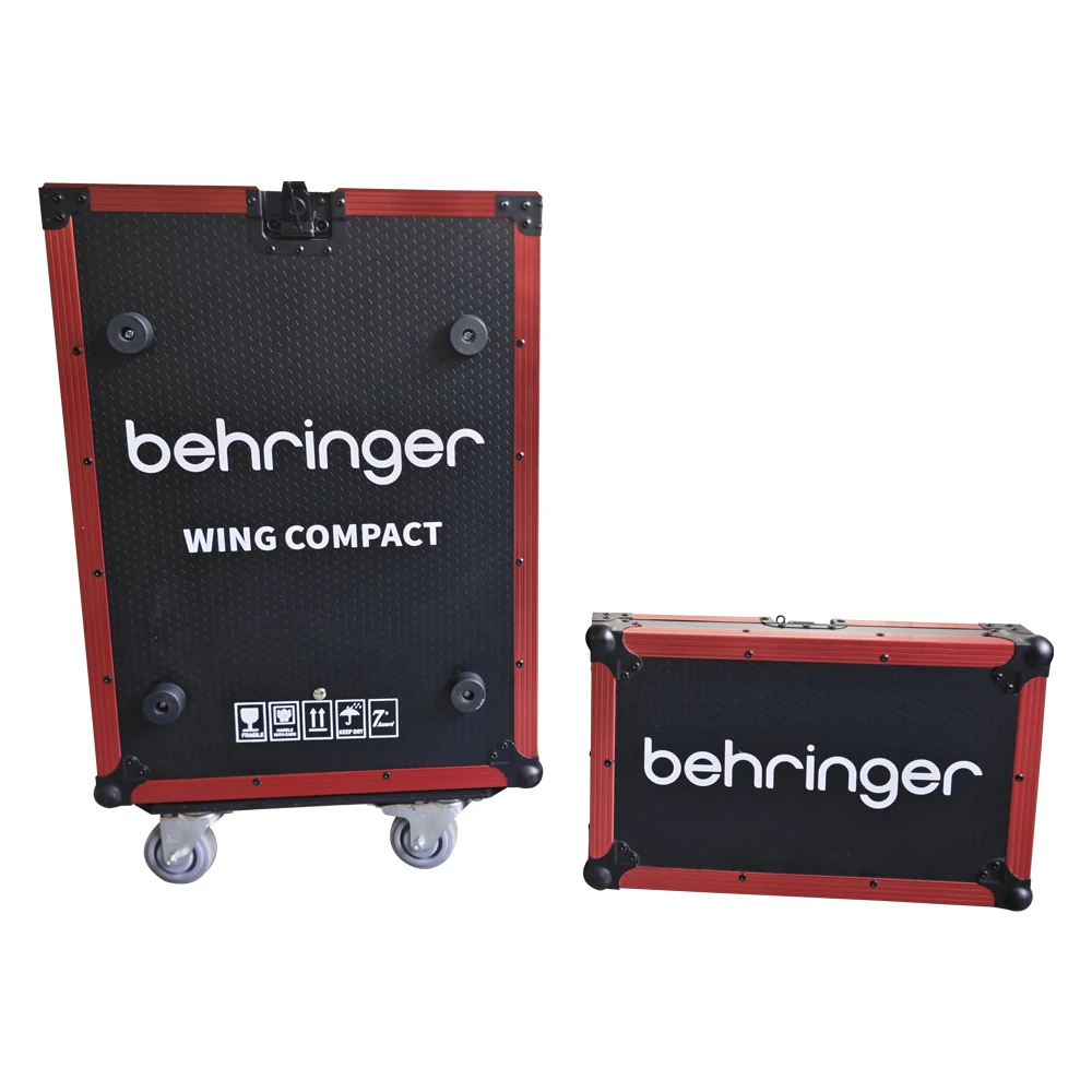 Customized Wing-Compact Audio Mixer Flight Case With Wheels Stage Pa System Behringer Digital Mixer Audio Sound Equipment