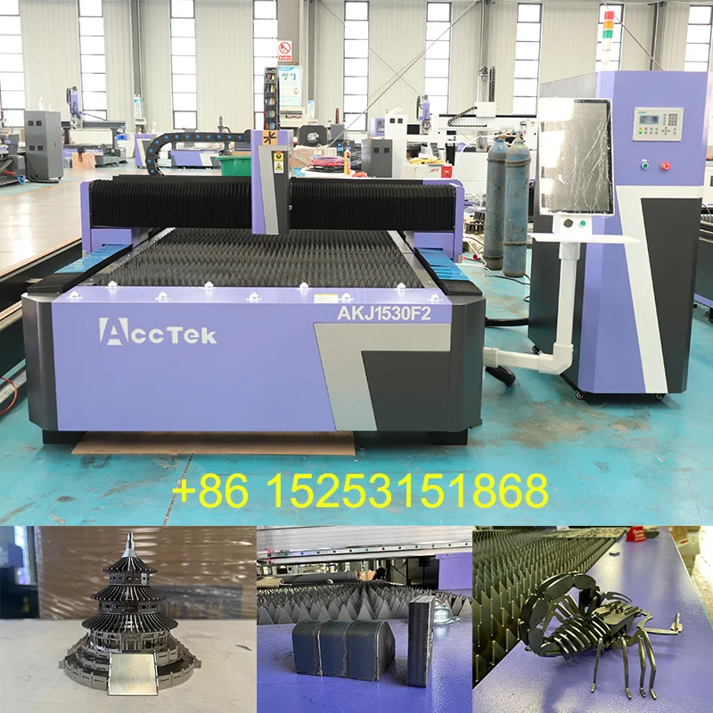 3015 Laser Cutting Machine CNC Fiber Laser Cutter For Sheet Metal Mini Fiber Laser Cutting Machine