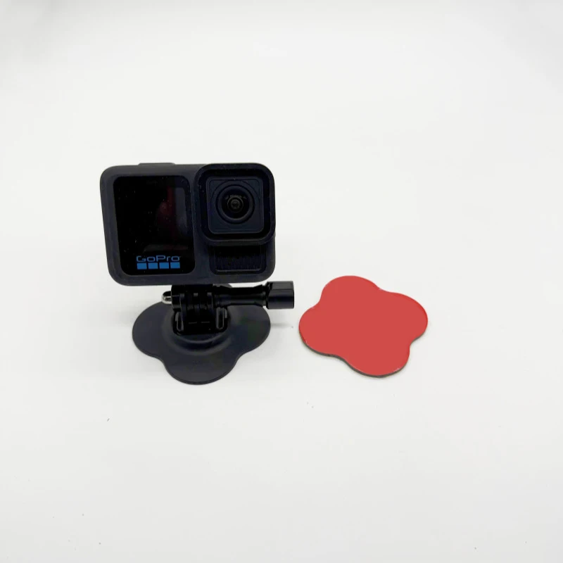 Verstellbare Motorradhelmhalterung für Insta360 X5 X6 GoPro 13 12 11 10 DJI Action 5 6, Klebehalterung für Oberflächen, Action-Kamera-Basis – Detail 7