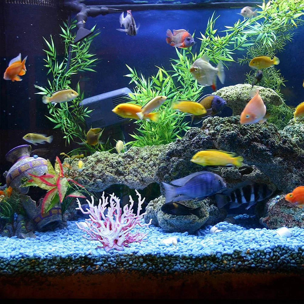 

Coral Decor For Fish Tank Artificial Aquarium Coral Landscape Accessories Natural Scenery Simulation Safe For Fish