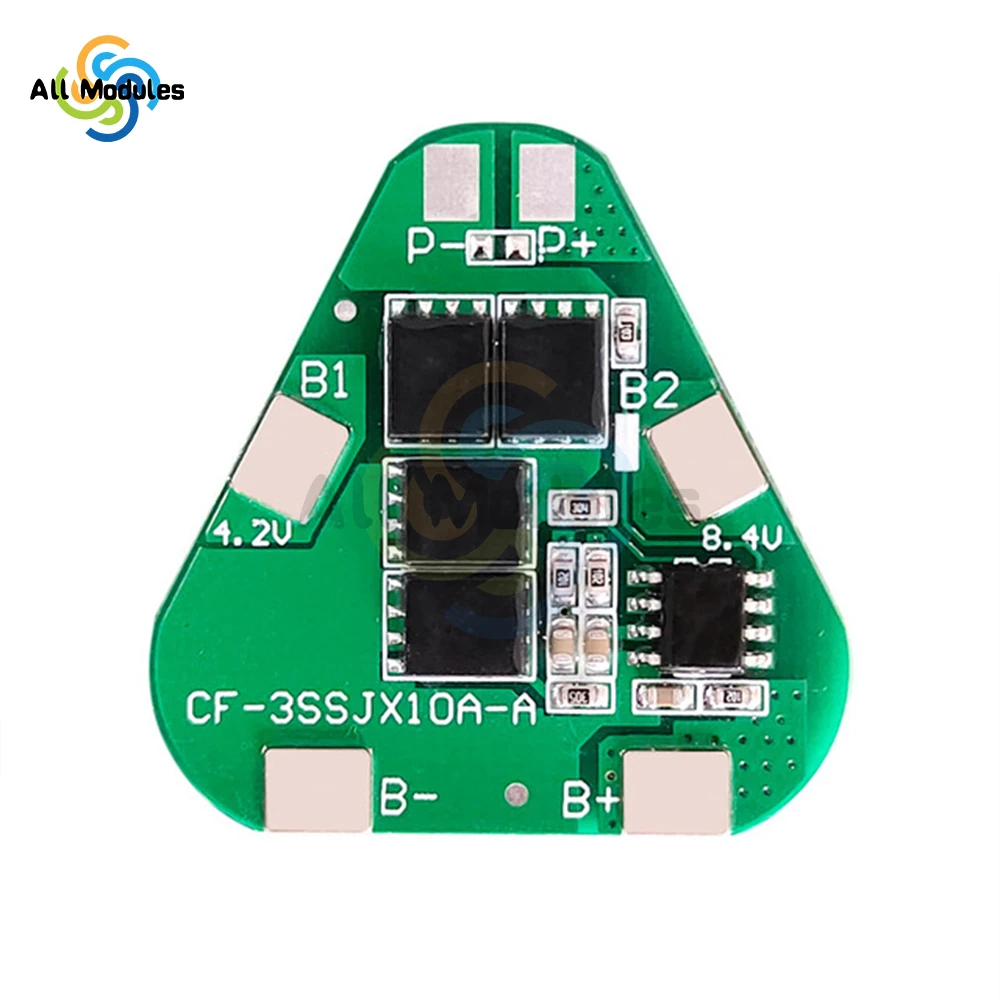 3S 12.6V 12A Lithium Battery Module Overcharge Over-discharge Protect 3 Cell Pack 18650 Li-ion BMS PCM PCB Protection Board