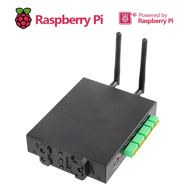 Broadcom BCM2711 EDATEC CM4 Industrial Computer Carrier Board based on Raspberry Pi CM4 Dual Ethernet Port Data Logger