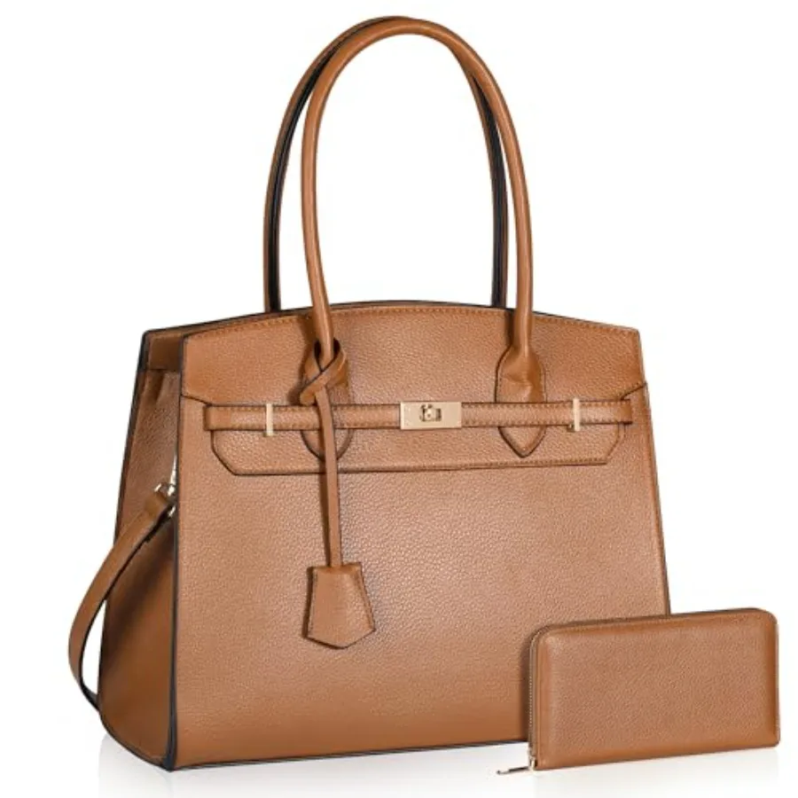 

Designer Classic Top Handbags For women Shoulder Purses For Ladies Adjustable Strap Work Satchel with Wallet