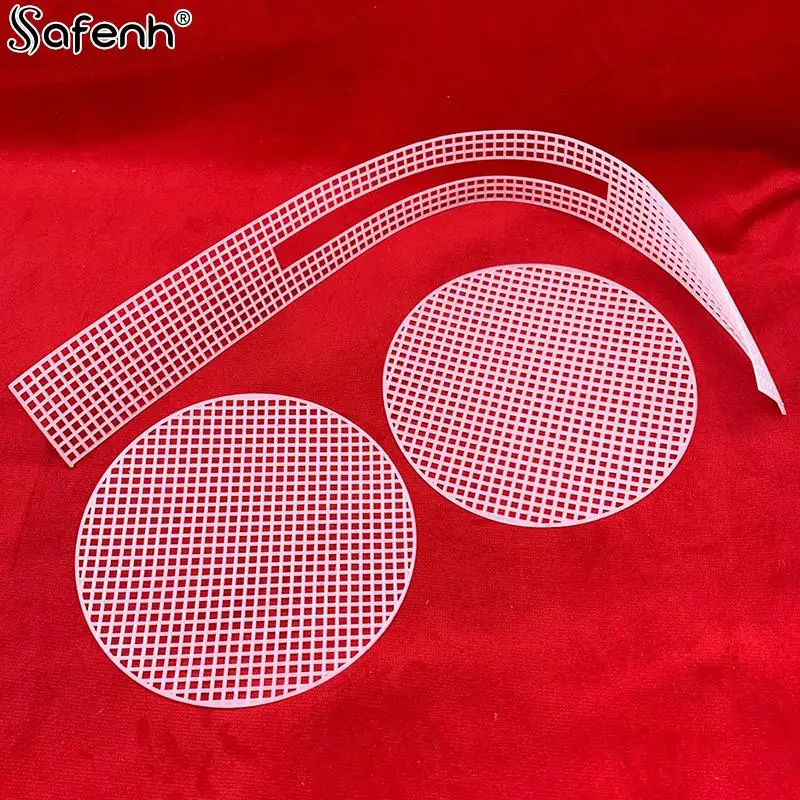 1pc Round 4mm Plastic Knitting Weaving Plastic Mesh Sheet DIY Sewing Woven Bag Accessories Purse Making Supplies Crochet Project