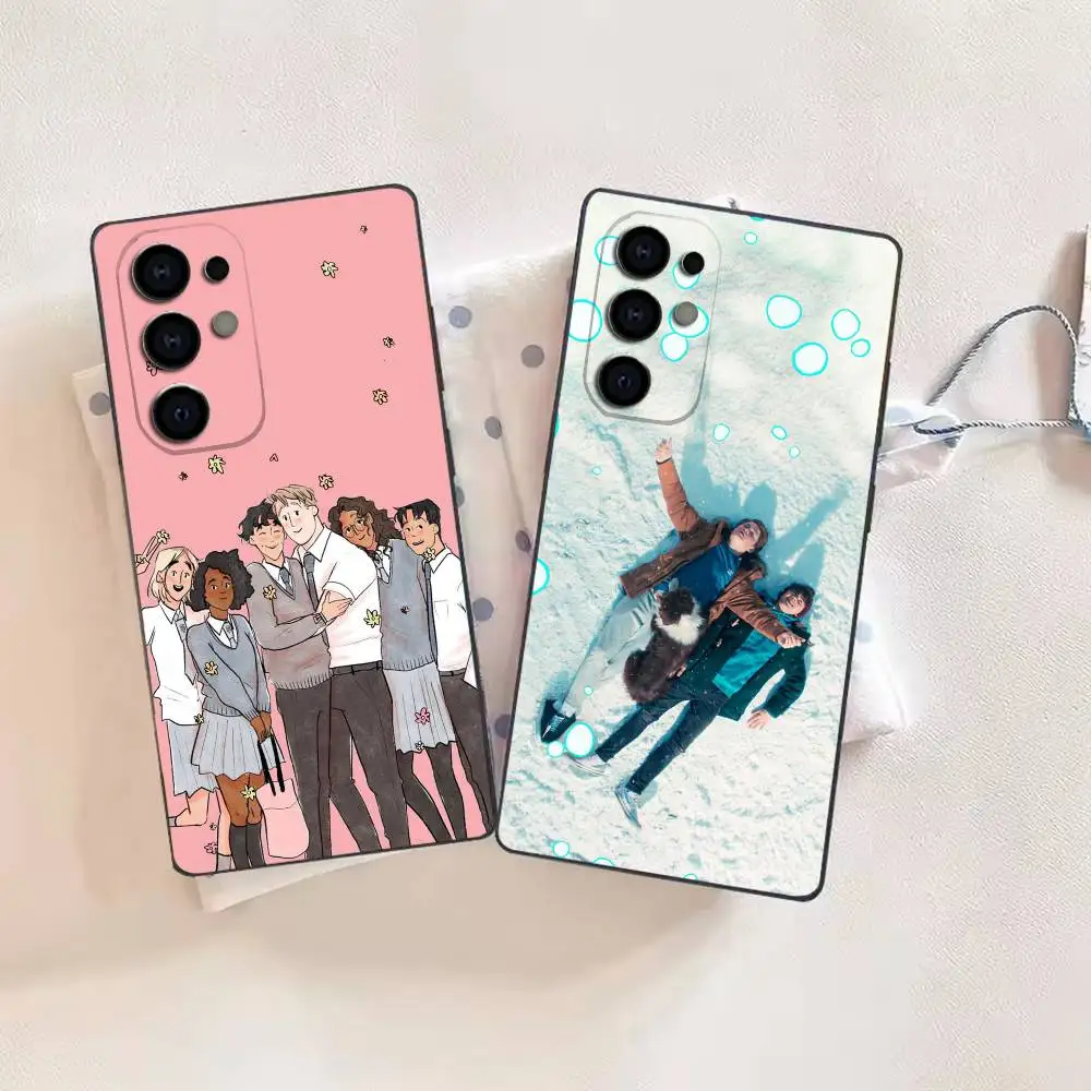 Movie  New Heartstopper BL cartoon  Phone Case For Samsung S26,25,24,21,22,21,20,10,9,8,7,6,Ultra,Plus,Fe, Lite Black Cover