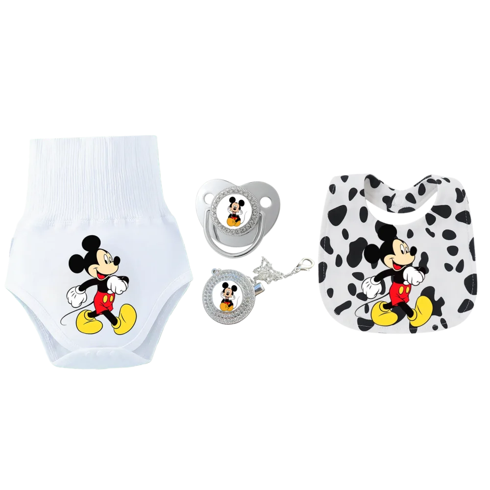 

Newborn bibs for boys/girls pure cotton baby pacifiers pacifier clamps baby high-waisted crawling pants baby underpants Kawaii