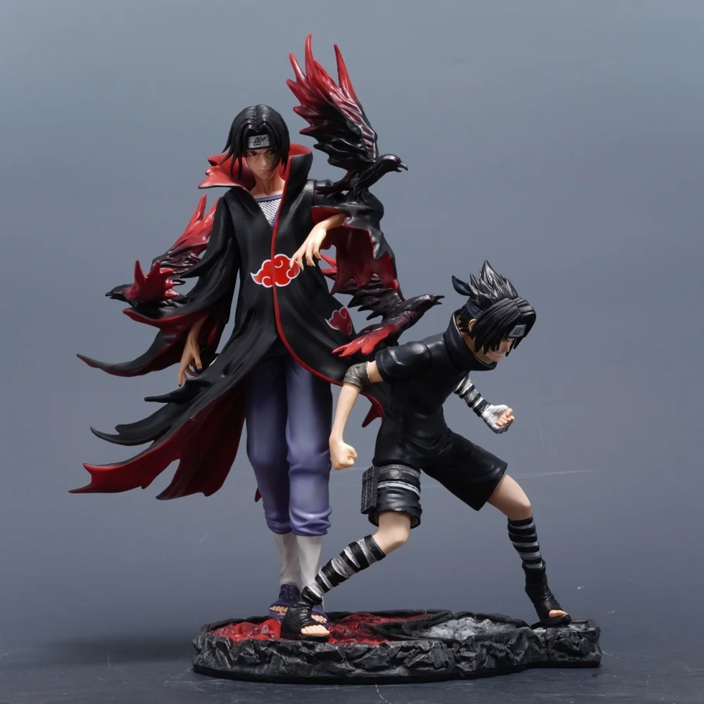 

Anime Naruto Uchiha Sasuke Uchiha Itachi GK Bond PVC Action Figure Collectible Model Doll Toy 32CM