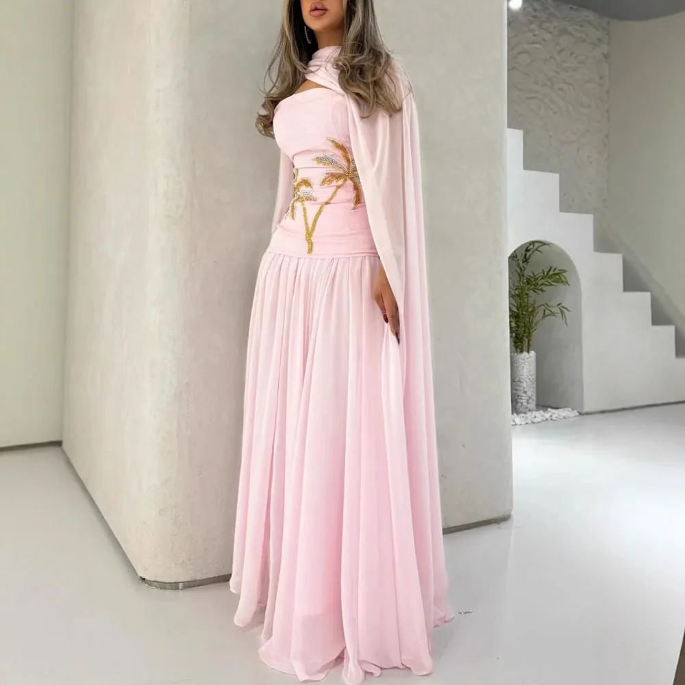 Elegant Modest Long Evening Dress Formal Party Gown High Coverage Design Flowing Silhouette Conservative Style Feminine Banquet
