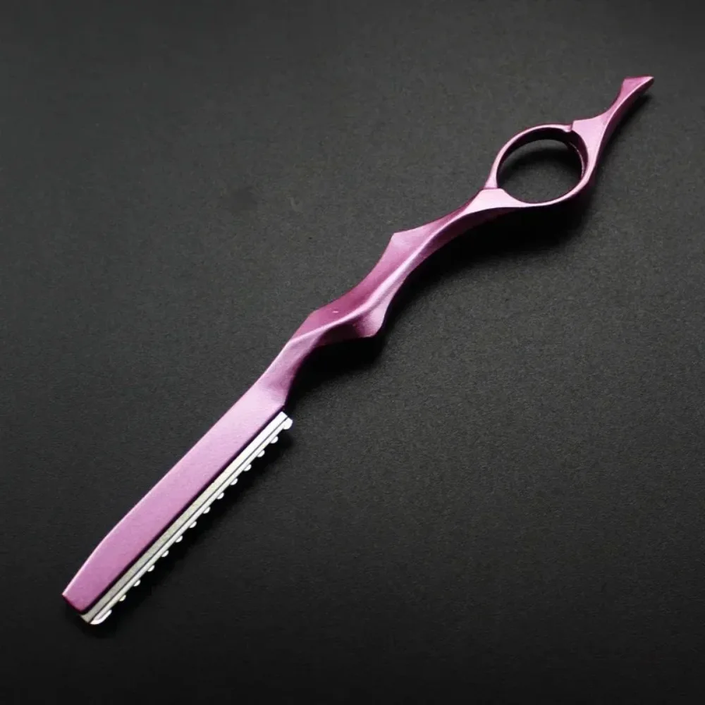 Maquinilla de afeitar profesional de acero inoxidable para peluquería, cuchillo de corte de cabello afilado, herramientas de salón, Japón