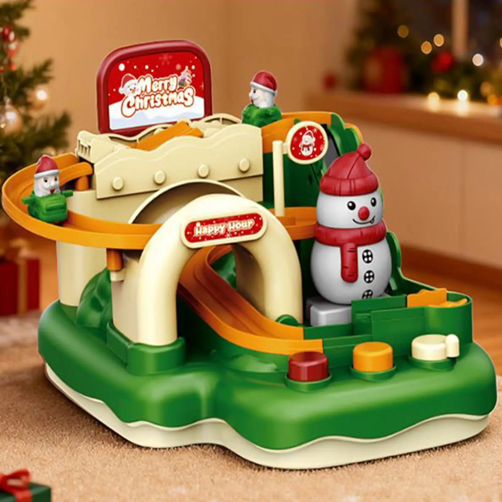 

Новые трековые игрушки, рождественская гоночная машина, игрушка для мальчиков и девочек от 3 лет, забавная игрушка-трековый автомобиль для родителей и детей, детский набор STEMEducate