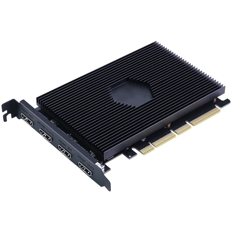 PCIE 2.0 HD-mi Compatible Audio Video Capture Card 4K for 2-Channel HD Video Live Streaming Xbox PS4