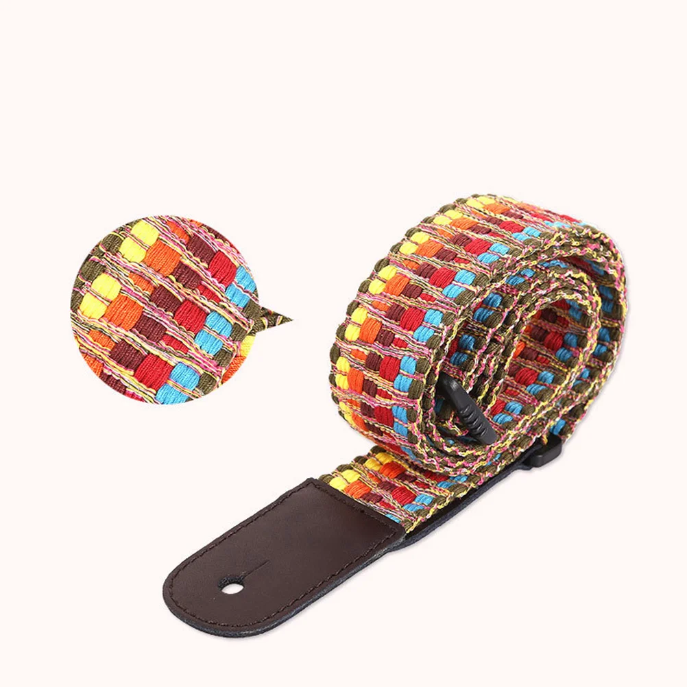 

Colorful Ukulele Strap Accessories Shoulder Braided Straps Creative Cross-