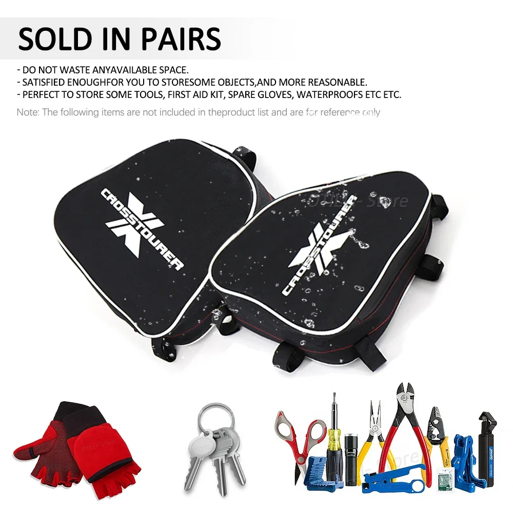 Motorcycle Waterproof Repair Tool Positioning Frame Bag Crash Bar Package Toolbox Bags For DUCATI Multistrada 1200