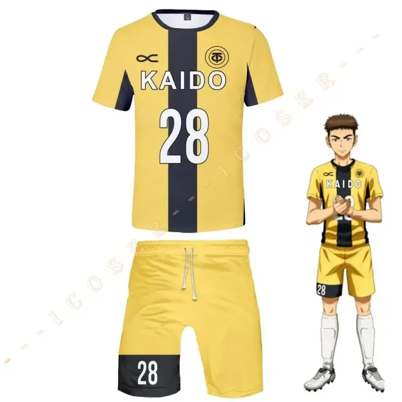 Disfraz de Cosplay de CyAnime Ao Ashi Aoi Ashito, Camiseta de Fútbol P246VH0Q, Ropa Deportiva, Uniforme del Club de Fútbol Esperion de Tokio, Camiseta de Yuma Motoki