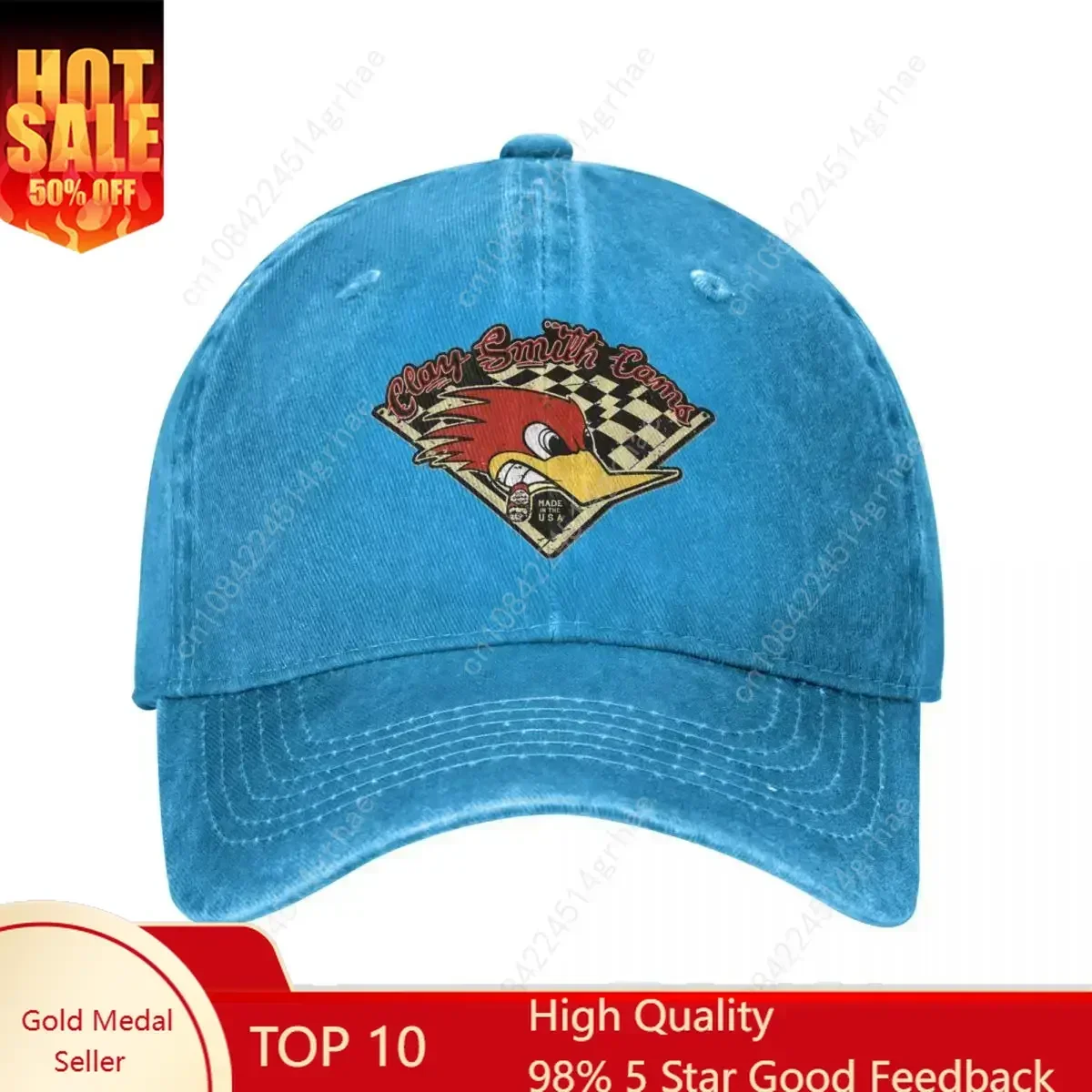 

Made In The USA Men Baseball Caps Mr.Horsepower Clay Smith Cams Distressed Washed Hats Cap Vintage Outdoor Gift Snapback Cap