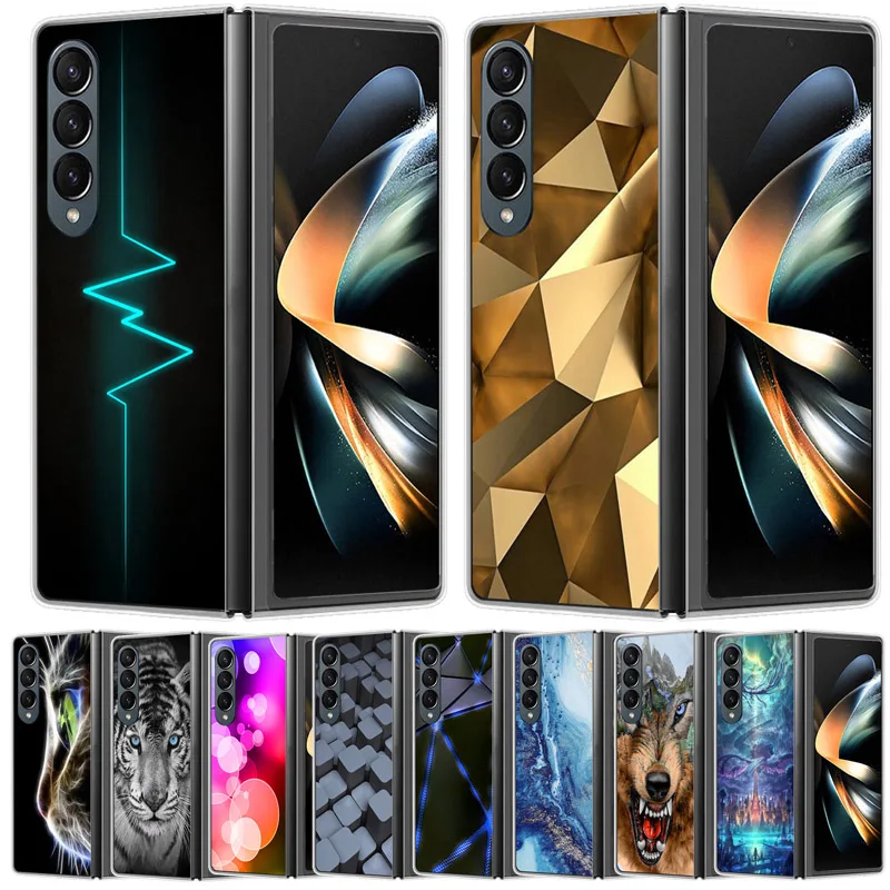 For Samsung Galaxy Z Fold 5 4 3 Fold4 5G Case Folding Shockproof Protection PC Hard Back Cover for Samsung Z Fold3 Fold2 Fold5