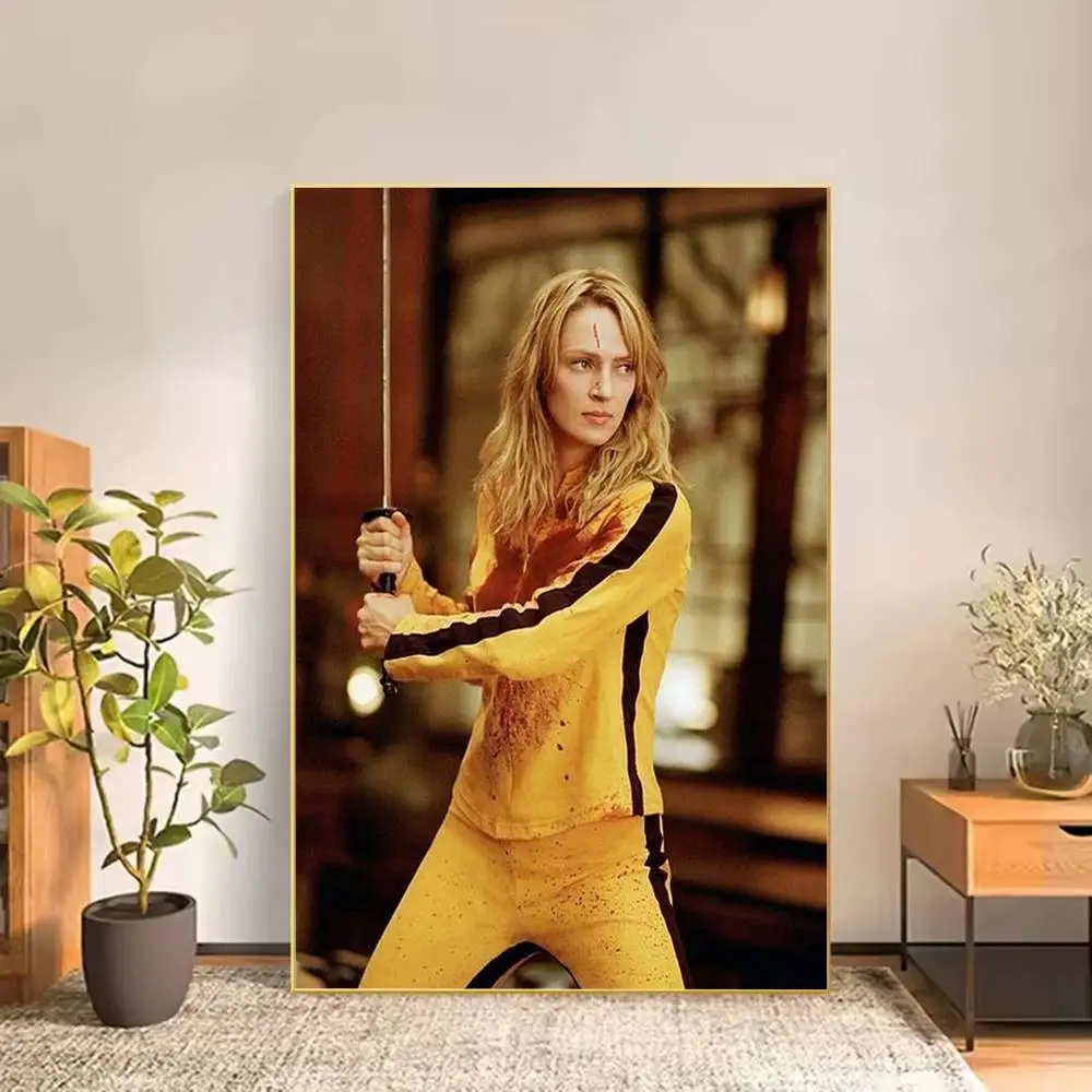Kill Bill Movie Poster Versatile HD Waterproof Wall Art Self-Adhesive Decor for Any Space Ideal Gift