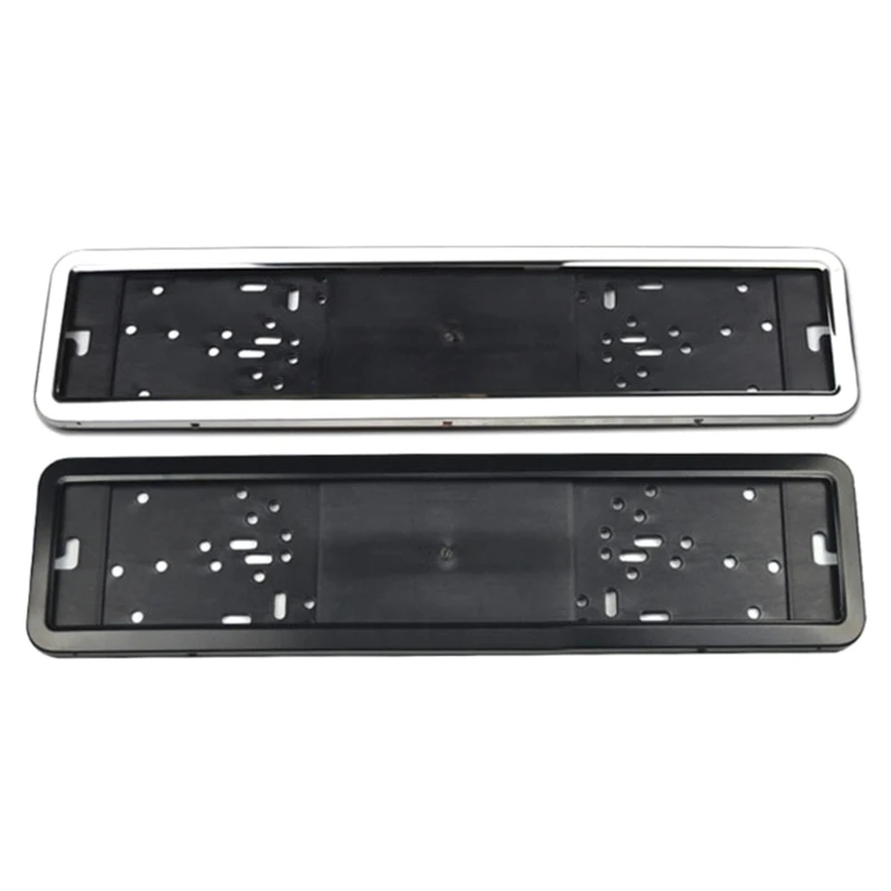 2025 New Sturdy Easy to Install Car License Plate Frame Cover Registration Plate Holder Compatible for European Standard Bracket