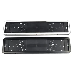 2025 New Sturdy Easy to Install Car License Plate Frame Cover Registration Plate Holder Compatible for European Standard Bracket
