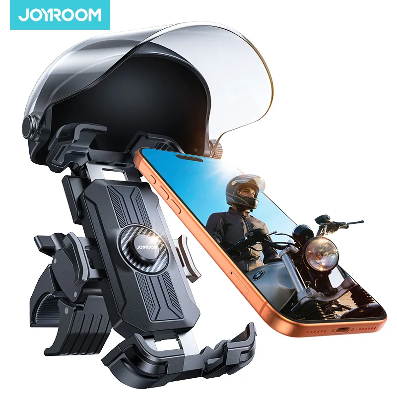 Joyroom Bike Phone Holder Mount with Helmet 360° Rotation Hands Free Electric Bike Motorcycle Phone Mount Phone Holder JR-ZS526