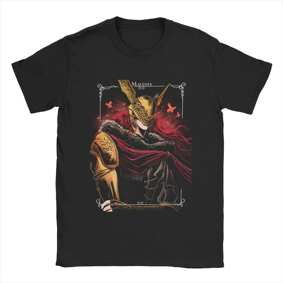 Blade Of Miquella Eldened Ringed Valkyrie Malenia T Shirts for Pure Cotton Crazy Goddess Of Rot T-shirt Short Sleeve Clothes