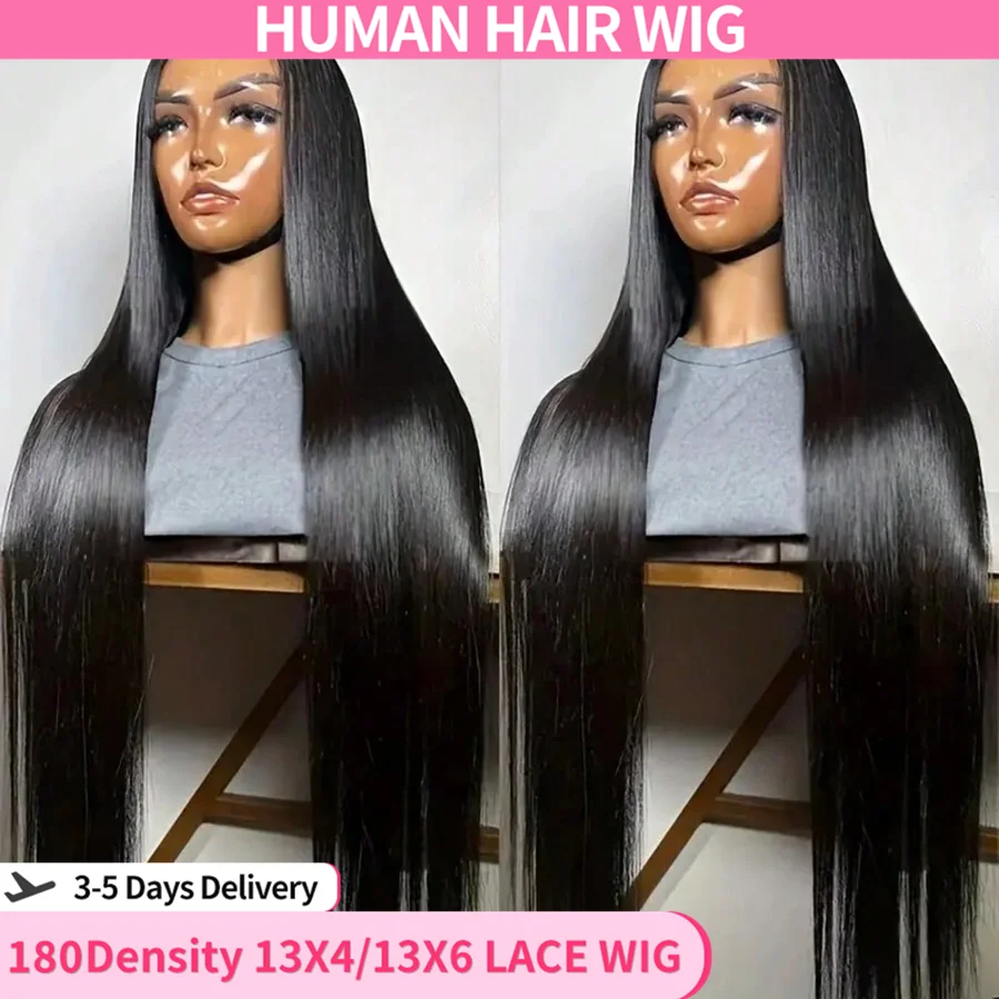 

Bling Hair Straight Human Hair Wigs 13x6 Lace Frontal Wig 180% 13x4 Transparent Lace Front Wigs 5x5 Human Hair Lace Closure Wigs