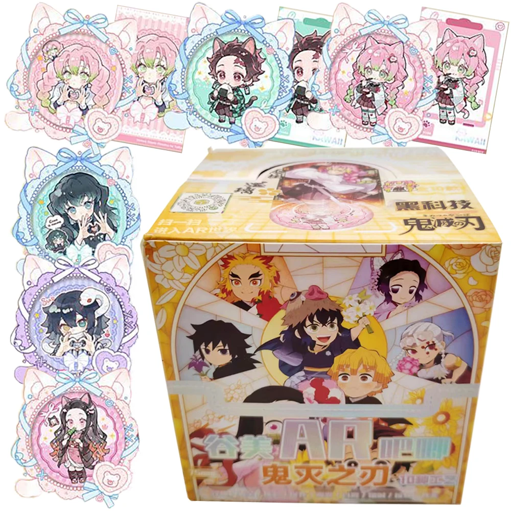 

Demon Slayer Rare Collection Card Festival Gift Japanese High Score Fantasy Anime Fun Q-Version Image Badge Toy Brooch Jewelry