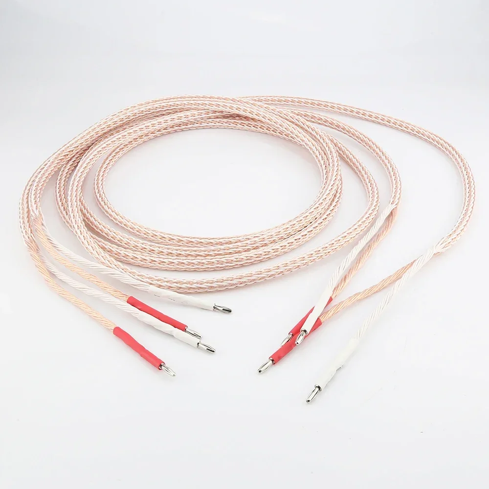 

Пара 12TC, 24-жильный акустический кабель OCC, соединительный кабель HiFi, 2–2 Y-образный штекер типа «банан», соединительный провод для усилителя, плеер