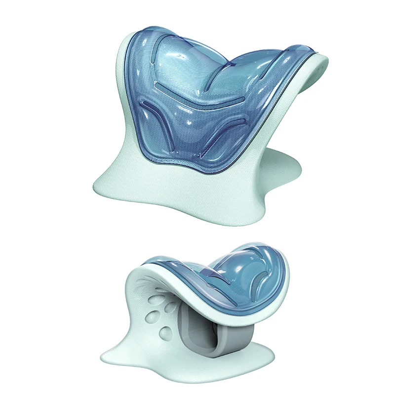 

Smart Library Lightweight Portable Cervical Stretcher Heat Ice Pack Neck Traction Pillow For Pain Relief Posture Improvement Mas